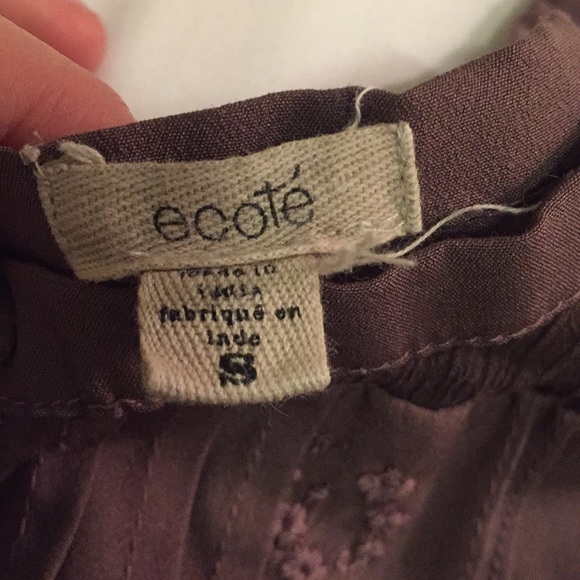 Urban Outfitters Mauve Flowy Top - Picture 3 of 5